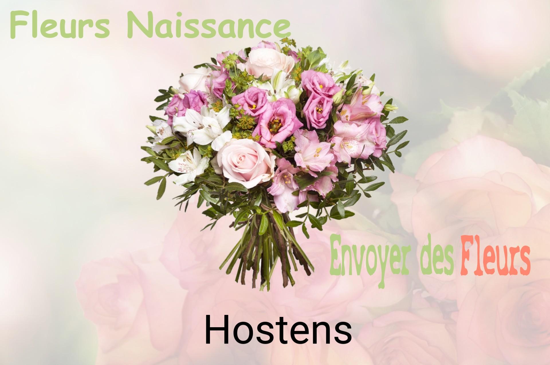 Bouquet de fleurs de naissance livré à Hostens